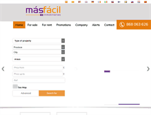 Tablet Screenshot of masfacil.net